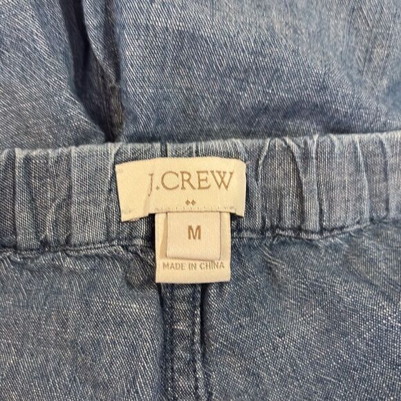 J.Crew chambray drawstring shorts SZ Medium - Picture 4 of 8